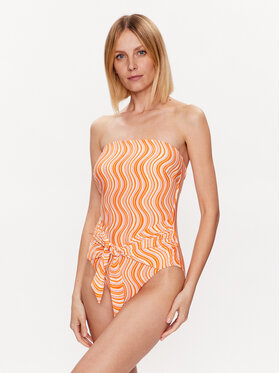 Seafolly Seafolly Peldkostīms Mod Squad 11018DD050 Oranžs