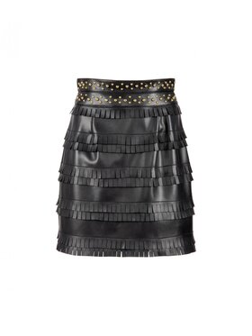 NENETTE NENETTE Spódnica mini grinta Czarny Regular Fit