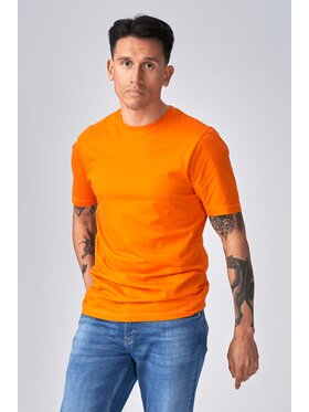 TeeShoppen TeeShoppen T-Shirt 'Basic Collection' Pomarańczowy Regular Fit