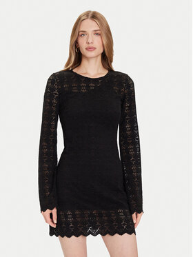 Guess Guess Úpletové šaty W5BK35 K1180 Čierna Slim Fit