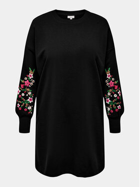 ONLY Carmakoma ONLY Carmakoma Трикотажна сукня New Calla 15310110 Чорний Regular Fit