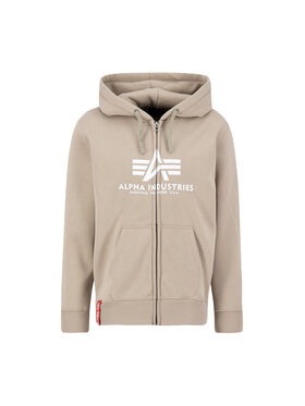 Alpha Industries Alpha Industries Bluza Basic Zip Hoodie Żółty Regular Fit