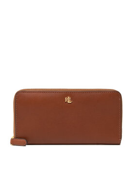 LAUREN RALPH LAUREN Lauren Ralph Lauren Didelė Moteriška Piniginė Zip Cont Wlt 432876730004 Ruda