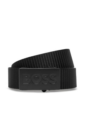 BOSS BOSS Pánský pásek Bosper-Tape 50548405 10243408 01 Černá