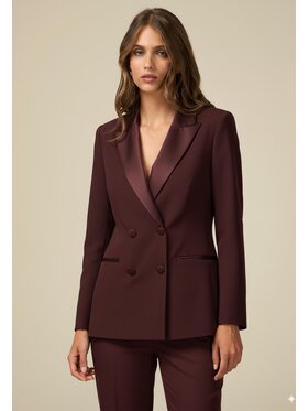 Oltre Oltre Giacca outdoor Q782R004561N036 Bordeaux Slim Fit