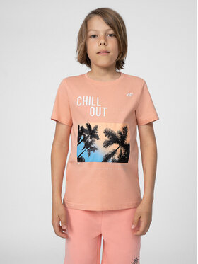 4F 4F Футболка 4FJSS23TTSHM288 Рожевий Regular Fit