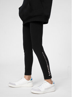 4F 4F Colanți 4FJSS23TTIGF039 Negru Slim Fit