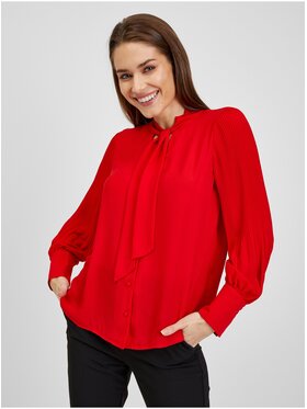 Orsay Orsay Bluzka 600243-330000__36 Czerwony Regular Fit