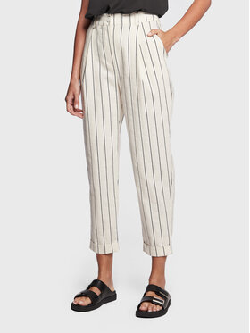 Silvian Heach Silvian Heach Kalhoty z materiálu GPP23329PA Écru Regular Fit