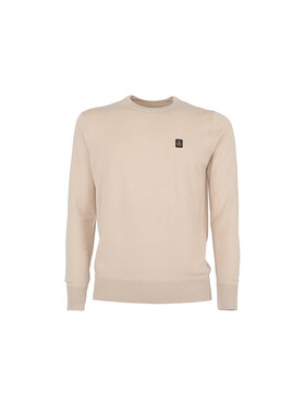 RefrigiWear RefrigiWear Sweter M26908-A00140 Beżowy Regular Fit