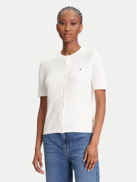 Tommy Hilfiger Tommy Hilfiger Ζακέτα WW0WW45707 Εκρού Slim Fit
