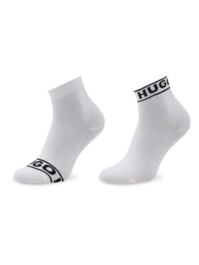 Hugo Hugo Набір 2 пар високих жіночих шкарпеток Logo 50469291 Білий