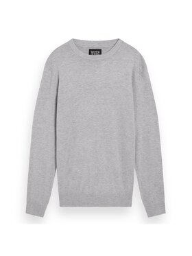 Scotch & Soda Scotch & Soda Sweter 26958 Szary Casual Fit
