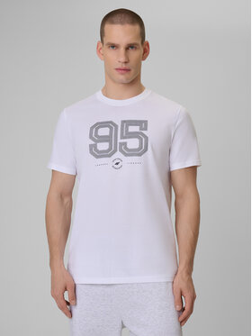 4F 4F T-Shirt SPORTS CLUB Biały Regular Fit