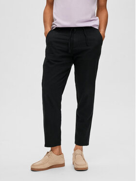 Selected Homme Selected Homme Παντελόνι chino 16087636 Μαύρο Slim Tapered Fit