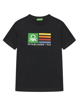 United Colors Of Benetton United Colors Of Benetton T-Shirt 3I1XC10N3 Czarny Regular Fit