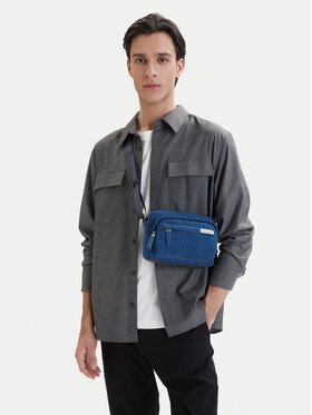 Calvin Klein Calvin Klein Geantă crossover Sleek Denim Utility Camera Bag LV04D3432G Albastru