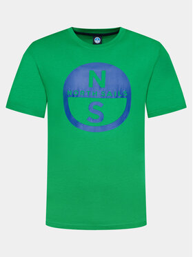 North Sails North Sails T-Shirt Basic 692972 Zelená Regular Fit