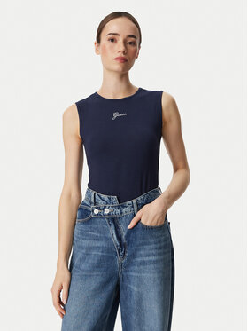 Guess Guess Top W6YP17 K3881 Tumesinine Regular Fit