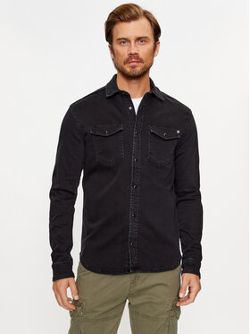 Pepe Jeans Pepe Jeans chemise en jean PM307490 Noir Slim Fit