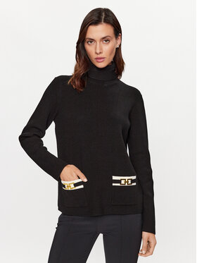 Elisabetta Franchi Elisabetta Franchi Rolák MK-70S-36E2-V350 Černá Regular Fit