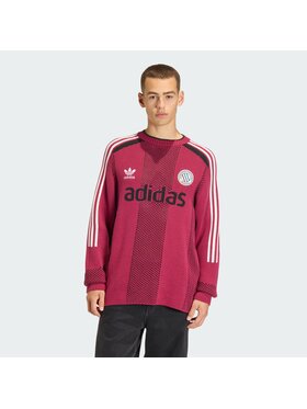 adidas adidas Longsleeve 158369 Czerwony Loose Fit