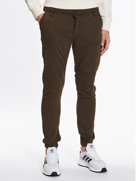 Duer Jogger kelnės No Sweat MJNR1100 Žalia Relaxed Fit