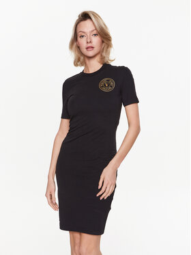 Versace Jeans Couture Versace Jeans Couture Každodenné šaty 74HAOT06 Čierna Slim Fit
