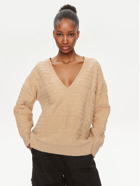 Pinko Pinko Pullover Barbone 101581 A117 Beige Relaxed Fit