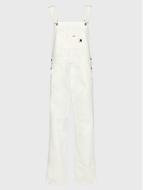 Carhartt WIP Carhartt WIP Гащеризон с презрамки Bib Overall I030761 Бял Regular Fit