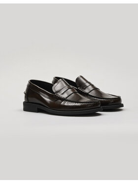 Borgio Borgio Mokasyny f309 brown Brązowy