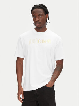 Just Cavalli Just Cavalli Tričko 78OAHT16 Biela Regular Fit