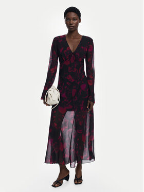 Desigual Desigual Kokteiļkleita Ratan 25WWVW24 Bordo Regular Fit