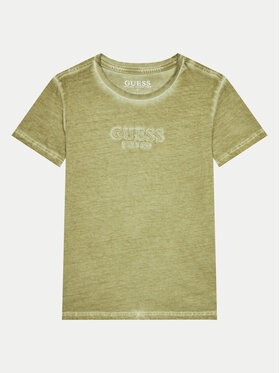 Guess Guess Marškinėliai L4GI30 K8HM4 Žalia Regular Fit