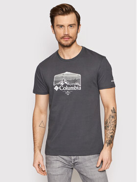 Columbia Columbia T-Shirt Path Lake 1934814 Grau Regular Fit