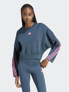 adidas adidas Sweatshirt Future Icons 3-Stripes Sweatshirt IL3055 Turquoise Loose Fit
