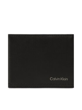 Calvin Klein Calvin Klein Duży Portfel Męski Duo Stitch Bifold 6Cc W/Bill K50K510323 Czarny
