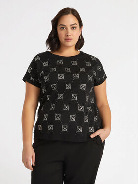 Fiorella Rubino Fiorella Rubino T-Shirt G291L008104N0Z3 Czarny Regular Fit
