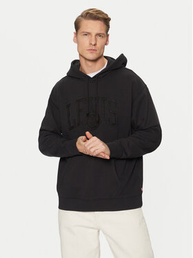Levi's® Levi's® Džemperis ar kapuci Graphic 38479-0345 Melns Relaxed Fit