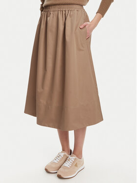 Marella Marella Trapézová sukně Cairo 2523106074 Béžová Regular Fit