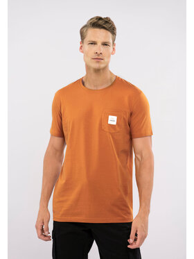 Volcano Volcano T-Shirt T-POKI Pomarańczowy Regular Fit