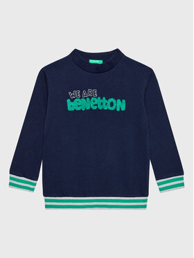United Colors Of Benetton United Colors Of Benetton Majica dugih rukava 3J68G104C Tamnoplava Regular Fit