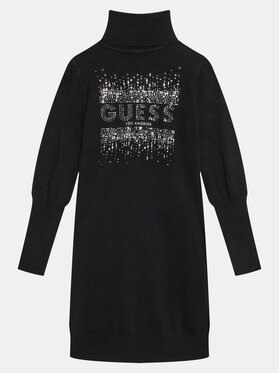 Guess Guess Трикотажна сукня J4BK13 Z2NQ2 Чорний Comfort Fit