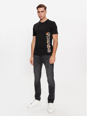 Guess Majica M4RI30 J1314 Črna Slim Fit