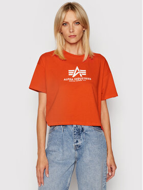 Alpha Industries Alpha Industries Marškinėliai Basic 116050 Raudona Oversize