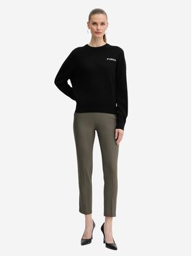 PINKO PINKO Sweter Martinica maglia blend con logo Czarny Regular Fit