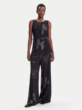 Desigual Desigual Kombinezon Art Floral 25WWPW04 Czarny Regular Fit