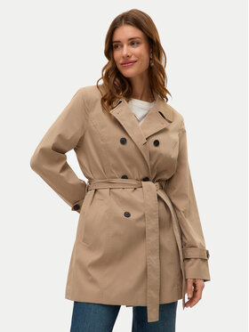 Vero Moda Vero Moda Trencz Chelsea 10329343 Beżowy Regular Fit
