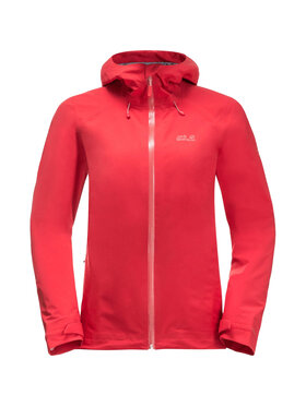 Jack Wolfskin Jack Wolfskin Kurtka przejściowa Highest Peak 3l Jkt W Czerwony Regular Fit