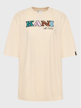Karl Kani Karl Kani Každodenné šaty Retro 6130866 Béžová Relaxed Fit